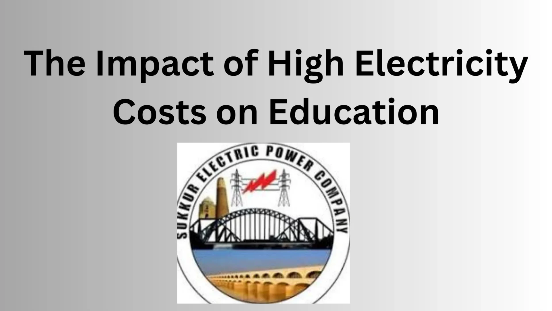 The Impact of High Electricity Costs on Education